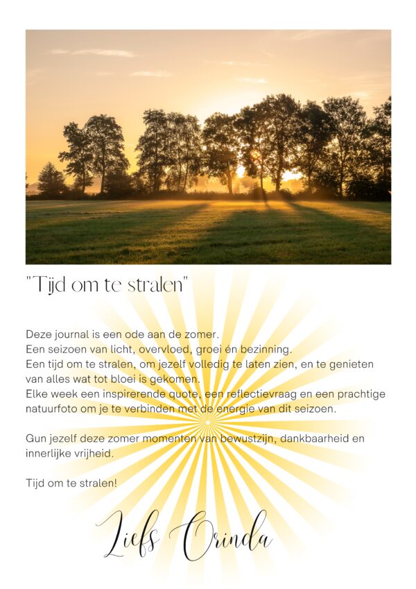 E-book Zomer journal ' Tijd om te stralen' - Afbeelding 2