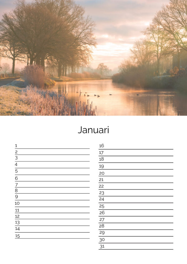 Verjaardagskalender A4 - Afbeelding 2