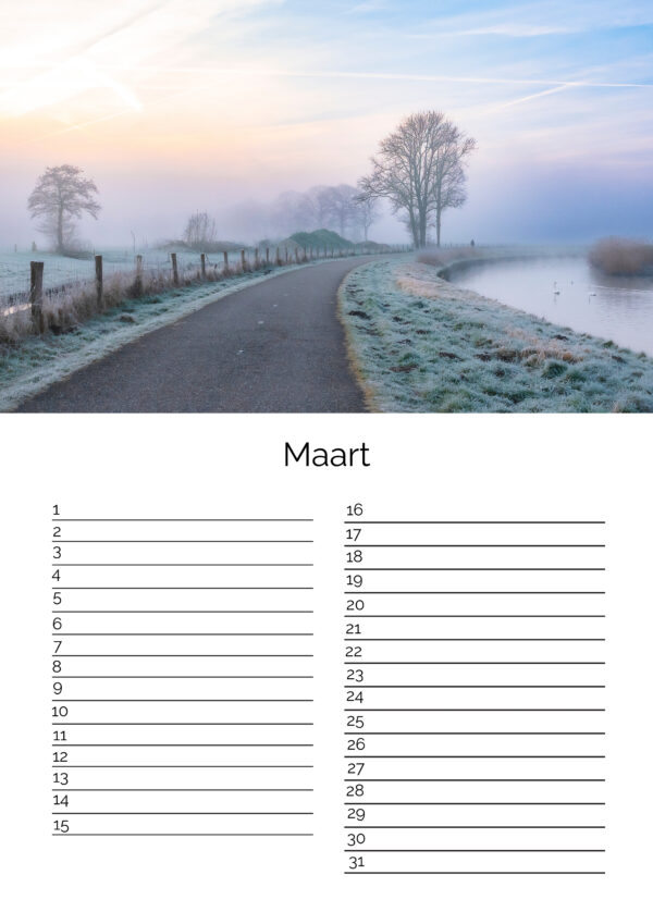 Verjaardagskalender A4 - Afbeelding 4