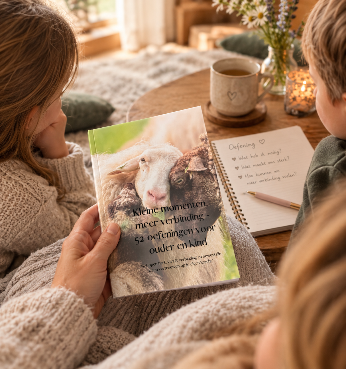 Paperback A5 formaat Kleine momenten, meer verbinding. 52 oefeningen voor ouder en kind.